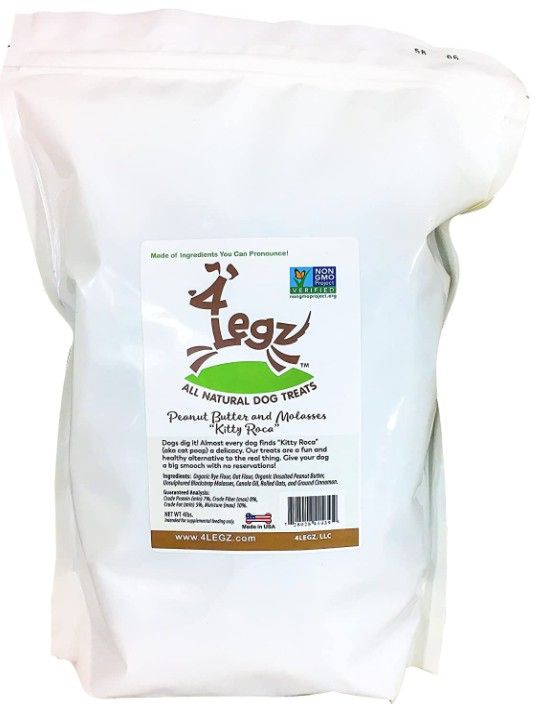 4Legz Kitty Roca Crunchy Dog Cookies Peanut Butter and Molasses - The Pets Council